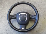 Genuine S6 Multifunction Leather Steering Wheel Audi A6 Black 4F0419091DH. Fixed Price $424.18.