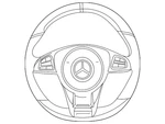Genuine Mercedes-benz Steering Wheel 000-460-58-09-9E38. Fixed Price $2367.08.