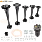 5 Black Plastic Trumpet Air Horn For Truck Car Suv Boat Motorcycle 12V /24V Dc. Fixed Price $36.68.