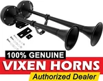 Loud Dual Trumpet Marine Grade Stainless Steel Air Horn 12V Black VXH2112MAR-B. Fixed Price $98.37.