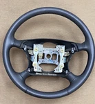 F6AC-3F563-BCW Ford Gray Leather Steering Wheel Good Used Condition As Shown Oe. Fixed Price $145.00.