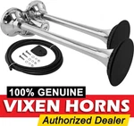 Vixen Horns Train Air 2 Stainless Steel Trumpets W/covers For Truck/car. Fixed Price $122.47.