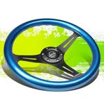 Nrg Innovations ST-015BK-BL Wood Grip 350MM 2"DEEP Dish Racing Steering Wheel. Fixed Price $160.00.