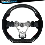 Fits 15-21 Subaru Wrx & Steering Wheel Cf Alcantara Red Stitching. Fixed Price $299.99.