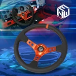 Nrg RST-006OR Aluminum 350MM 6-BOLT 3" Deep Dish Racing Steering Wheel Orange. Fixed Price $134.00.