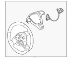 Genuine Volkswagen Steering Wheel 2GJ-419-089-CT-YEL. Fixed Price $193.46.