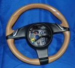 2009-2012 Porsche 987 997 Boxster & 911 Sand Beige Leather Steering Wheel Ugly. Fixed Price $99.95.