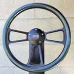 14" Billet Steering Wheel Carbon Fiber Black + Licensed Ss Supersport Chevy Horn. Fixed Price $165.82.