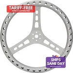 Quickcar 68-005, One Natural Aluminum 15IN Steering Wheel L/w Raw Perfo. Fixed Price $154.30.