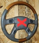 2003-06 Oe Cadillac Escalade & Full Size Truck Suv Wood Leather Steering Wheel. Fixed Price $169.00.