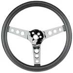 Empi 79-4110 Poly-foam Steering Wheel, Chrome Spoke 13-1/2" Diameter. Fixed Price $104.44.