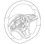 Genuine Nissan Steering Wheel 48430-5SA5A. Fixed Price $735.64.