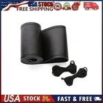 Aully Park Genuine Leather Car Steering Wheel Cover Size Lrg, Black, 42". Fixed Price $19.95.