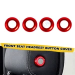 Red Front Seat Headrest Button Ring Trims For Benz C-class 2015-21 Glc 2016-22. Fixed Price $10.99.