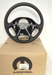 New Oem Genuine Mopar Charcoal Steering Wheel 2001-2004 Sebring Stratus Leather. Fixed Price $140.00.