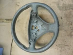 1998 - 2004 Audi A6 Gray Leather 3 Spoke Steering Wheel. Fixed Price $38.00.