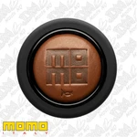 Genuine Momo Heritage Cigar Leather Embossed Round Lip 2 Point Horn Button. Fixed Price $81.70.