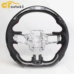 Fit Ford Mustang Real Carbon Fiber Led Steering Wheel 2018-2023 Black Leather. Fixed Price $479.00.