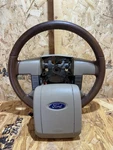Ford 04-08 F150 F-150 King Ranch Leather Steering Wheel Cruise Audio Buttons. Fixed Price $390.00.