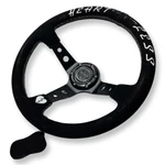 350MM 3"DEEP Dish 6-BOLT Steering Wheel Black Suede For Toyota Corolla, Hilux. Fixed Price $74.95.