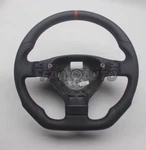 Vw MK5 Black Leather Wheel With Red Stripe Fit Golf Jetta Gti R32 Passat Boramkv. Fixed Price $500.00.