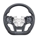 Full Black Leather Sport Flat Steering Wheel Ford Bronco 2021-2026. Fixed Price $299.00.