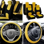 Auto Car Seat Covers 2 Row For Solid Benches With Silicone Steering. Fixed Price $36.98.