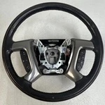 07-14 Chevrolet Gmc Tahoe Yukon Steering Wheel Black Leather Woodgrain Denali. Fixed Price $129.99.