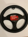 Autocraft Black Sport Cut Steering Wheel Cover. Fixed Price $5.00.