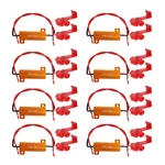8-PACK 50W 6OHM Led Load Resistors, Automotive Replacement Orange + Red. Fixed Price $22.69.
