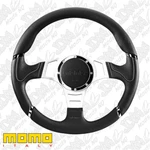 Genuine Momo Millenium Sport Black/grey 350MM Steering Wheel 11106545182R. Fixed Price $333.51.
