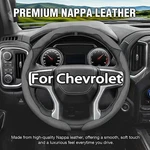 15'' Carbon Leather 3PCS Segmented Steering Wheel Cover For Chevrolet Non-sip. Fixed Price $22.99.