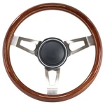 37-5267 GT3 Retro Wheel, Tuff Design, Wood With Horn Button. Fixed Price $180.00.