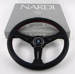 Nardi 330MM Classic Steering Wheel - Black Perf Leather Red Stitch Horn. Fixed Price $480.25.