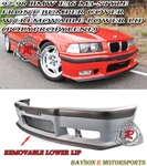 Fits 92-99 Bmw E36 Series M3-STYLE Front Bumper Cover W/ Removable Lip. Fixed Price $220.49.