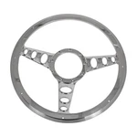 Billet Spec Steering Wheel Half-wrap Outlaw Aluminum Polished 3-SPOKE 14" Dia Ea. Fixed Price $350.95.