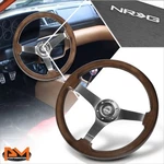 Nrg RST-036BK-BKW 350MM Dia 3" Deep Dish Mahogany Steering Wheel W/horn Button. Fixed Price $180.00.