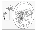 Genuine Nissan Steering Wheel 48430-7KU1A. Fixed Price $992.07.