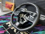 2018 Subaru Wrx Sti Steering Wheel Assembly Flat Bottom Black Leather ( ). Fixed Price $163.99.