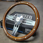 14" Billet Steering Wheel Mahogany Aluminum Rivet + Chevy Bowtie Licensed Horn. Fixed Price $198.93.