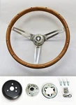 1965-1969 Mustang Grant Real Wood Steering Wheel Walnut Center 15". Fixed Price $279.99.