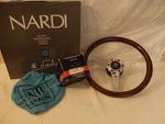 Jaguar XJ6 XJ12 Nardi Wood Steering Wheel Nd Classic Chrome Kit 355MM Fits 86-89. Fixed Price $550.00.