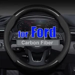 Fits Ford 15" Steering Wheel Cover Carbon Fiber Pvc Leather Anti-slip Protector. Fixed Price $21.65.