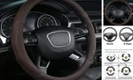 Alemodr Leather Steering Wheel Cover Universal 15 Inch Brown. Fixed Price $37.99.