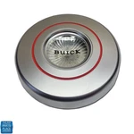 1967-69 Skylark Gs Sport Wood Steering Wheel Horn Cap Brushed Chrome Gm 9748871. Fixed Price $69.99.