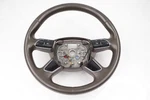 11-18 Audi D4 A8L Steering Wheel W/ Paddle Shifters Brown 4H0419091AA Oem. Fixed Price $99.52.