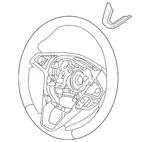 Genuine Ford Steering Wheel FP5Z-3600-RA. Fixed Price $290.40.
