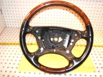Mercedes 03-09 W209, 07-09 W211 Leather Burl Wood Black Classic Steering Wheel. Fixed Price $312.47.