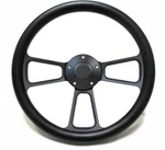 Hot Rod Black Billet Steering Wheel Chevy, Ford, Mopar! 5 Hole Forever Sharp. Fixed Price $143.96.
