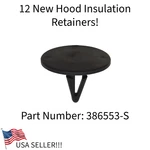 12 New Hood Insulation Retainers! 1980+ Ford/lincoln/mercury Car/truck Etc. Fixed Price $14.00.